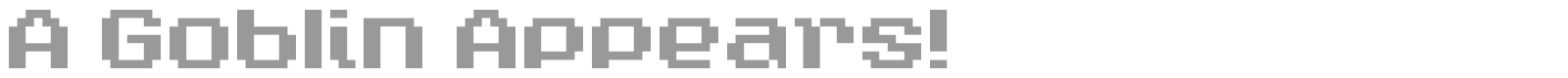 A Goblin Appears! font preview